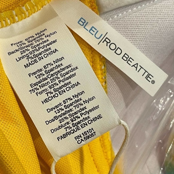 Bleu by Rod Beattie Good Vibrations Twist Bandeau Tankini Top Women's Size 6 NWT - Picture 5 of 14